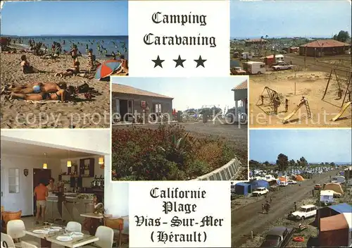 Vias Vias sur Mer Herault Camping Californie Plage Kat. Vias