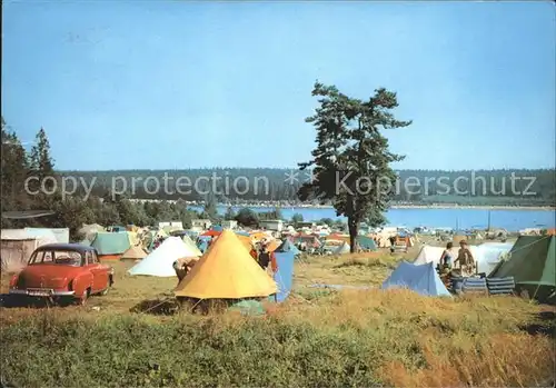 Ehrenfriedersdorf Erzgebirge Greifenbachstauweiher Campingplatz Kat. Ehrenfriedersdorf