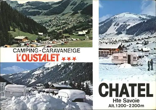 Chatel Haute Savoie Camping Caravaneige L Oustalet Kat. Chatel