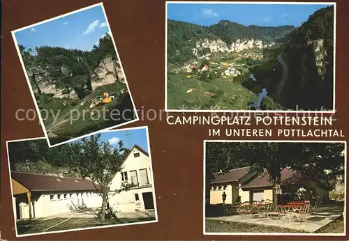 Pottenstein Oberfranken Campingplatz Waidmannsgesees Kat. Pottenstein