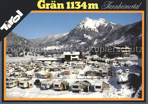 Graen Tirol Ferienplatz Tannheimertal  Kat. Graen