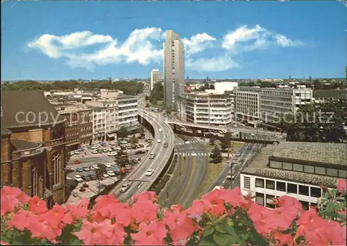 Duesseldorf Hochstrasse und Thyssenhaus Hochhaus Kat. Duesseldorf