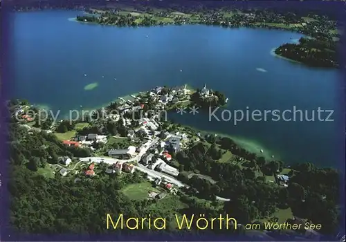 Maria Woerth Woerthersee Fliegeraufnahme Kat. Maria Woerth