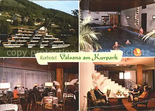 Wildbad Schwarzwald Kurhotel Valsana am Kurpark Foyer Hallenbad / Bad Wildbad /Calw LKR