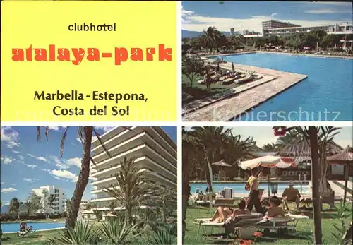 Estepona Clubhotel Atalaya Park Schwimmbad Kat. Costa del Sol Malaga