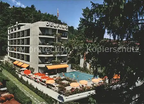Paradiso Lago di Lugano Hotel Delfino Swimming Pool Kat. Paradiso