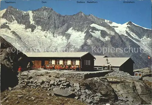 Saas Fee Bergrestaurant Plattjen Terminus Walliser Alpen Kat. Saas Fee