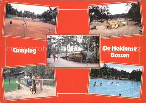 Helden Netherlands Camping De Heldense Bossen Tennis Kinderspielplatz Swimming Pool Kat. Helden