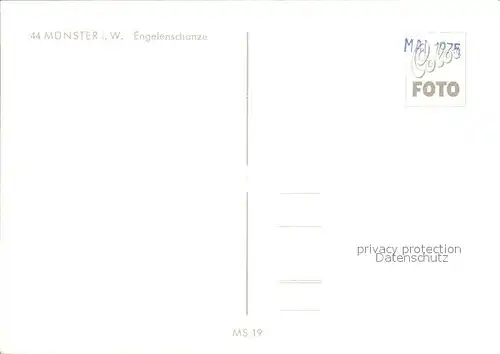 Muenster Westfalen Engelenschanze Fontaene Kat. Muenster