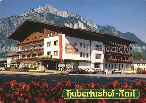 Anif Hotel Restaurant Hubertushof Blumen Alpen Kat. Anif