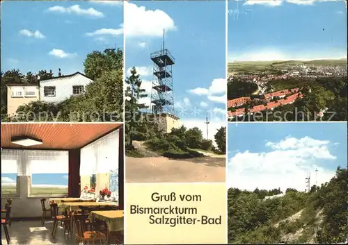 Salzgitter Bad Ausflugslokal Zum Bismarckturm Panorama Kat. Salzgitter