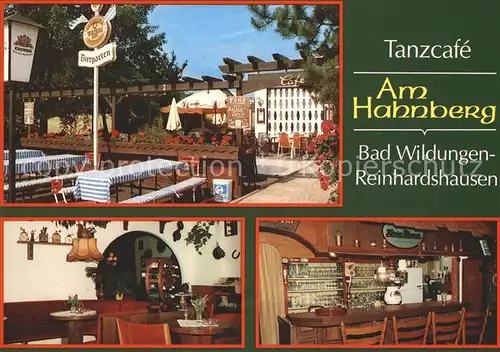 Reinhardshausen Tanzcafe Am Hahnberg Bar Biergarten Kat. Bad Wildungen