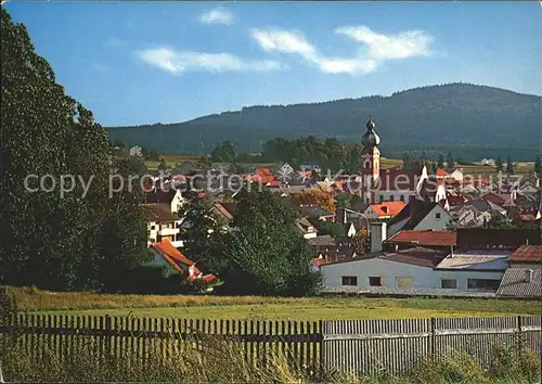 Eslarn Ortsansicht mit Kirche Oberpfaelzer Wald Kat. Eslarn