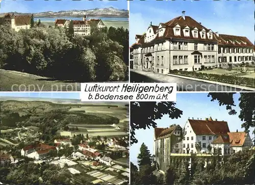 Heiligenberg Baden Schloss Luftkurort Bodensee Fliegeraufnahme Kat. Heiligenberg
