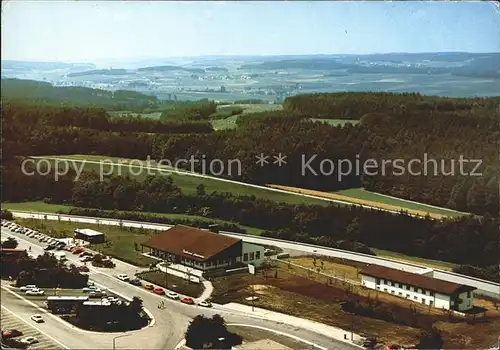 Weingartsgreuth Autobahn Rasthaus Steigerwald Nordseite Fliegeraufnahme Kat. Wachenroth