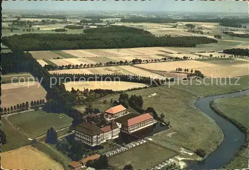 Hamm Westfalen Schloss Oberwerries Gaststaette Koch Teloy Fliegeraufnahme Kat. Hamm