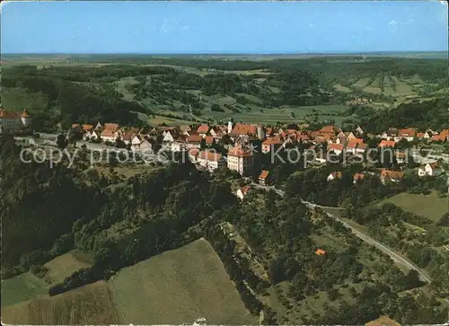 Langenburg Wuerttemberg Fliegeraufnahme Kat. Langenburg