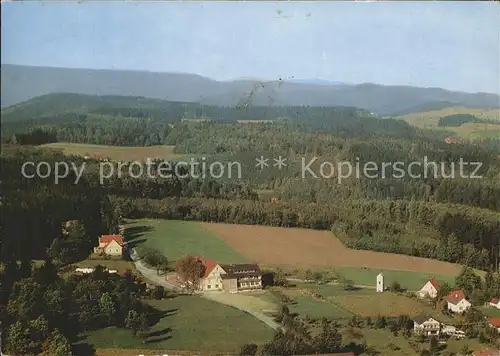 Grasellenbach Gasthaus Pension Zur schoenen Aussicht Odenwald Fliegeraufnahme Kat. Grasellenbach