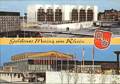 Mainz Rhein Rheingoldhalle Wappen / Mainz Rhein /Mainz Stadtkreis