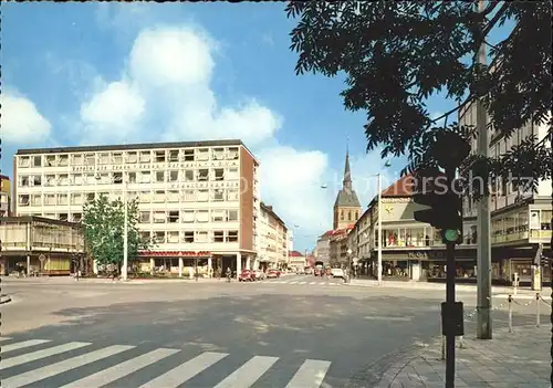 Hildesheim Blick vom Hindenburgplatz in die Schuhstrasse Kat. Hildesheim