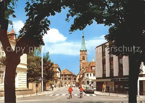 Schwabach Rathausgasse Kirche Kat. Schwabach