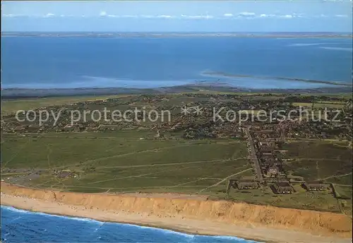 Kampen Sylt Dorf zwischen den Meeren Fliegeraufnahme Kat. Kampen (Sylt)