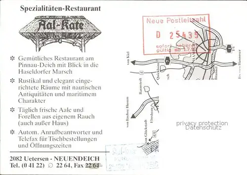 Neuendeich Spezialitaeten Restaurant Aal Kate Kat. Neuendeich