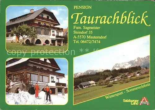 Mauterndorf Pension Taurachblick Wintersportplatz Sommerlebnis Kat. Mauterndorf