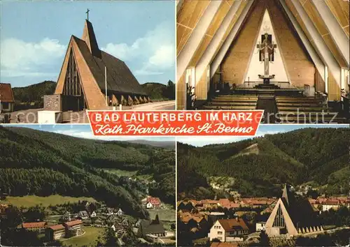 Bad Lauterberg Panorama Katholische Pfarrkirche St Benno Kat. Bad Lauterberg im Harz