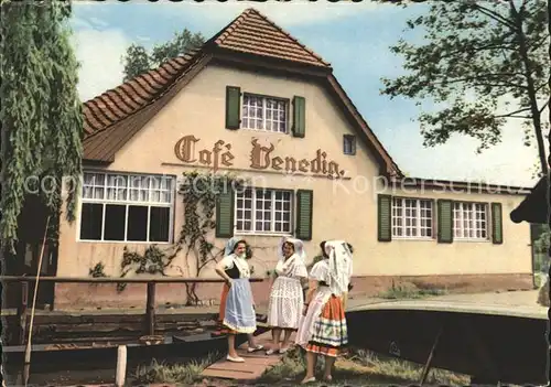 Lehde Cafe Venedig Trachten Kat. Luebbenau Spreewald