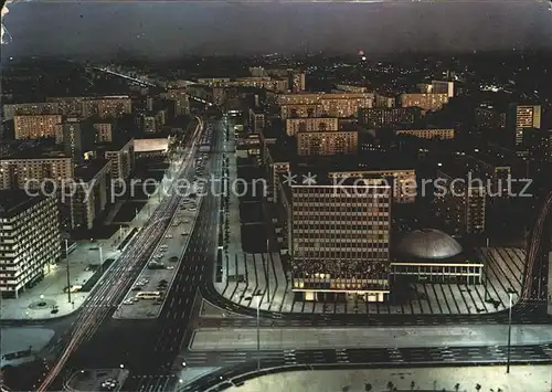 Berlin Blick vom Fernsehturm Karl Marx Allee Hauptstadt der DDR Kat. Berlin