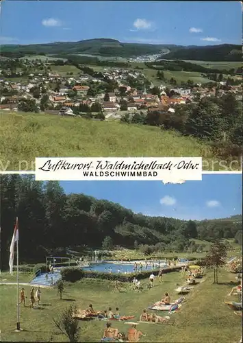 Waldmichelbach Panorama Luftkurort Waldschwimmbad Kat. Wald Michelbach