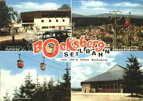 Hahnenklee Bockswiese Harz Bocksberg Seilbahn Talstation Bergstation Kurort Kat. Goslar