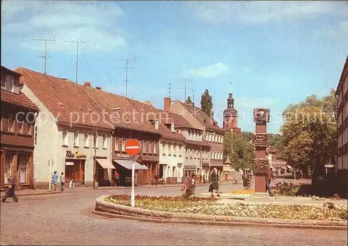 Spremberg Niederlausitz Dorfpartie Monument Kirchturm Kat. Spremberg