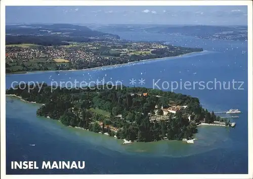 Insel Mainau Fliegeraufnahme Kat. Konstanz Bodensee