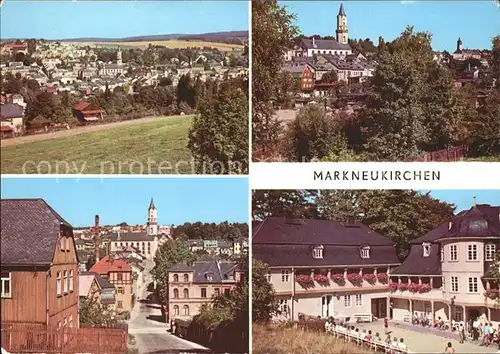 Markneukirchen Stadtblick Kirche Museum Kat. Markneukirchen