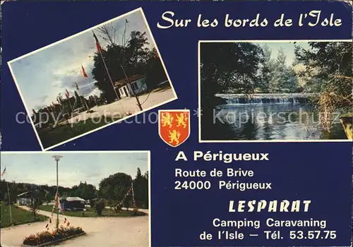 Perigueux Lesparat Camping Caravaning Sur les bords de l Isle Kat. Perigueux