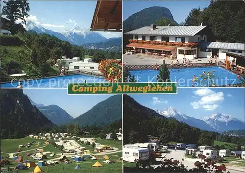 Berchtesgaden Camping Allweglehen Swimmingpool Zeltplatz Caravaning Kat. Berchtesgaden