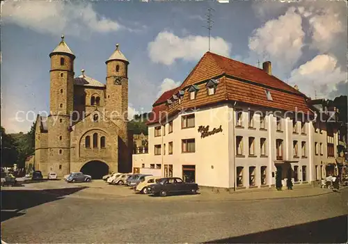 Muenstereifel Bad Kneippheilbad Marktplatz Stiftskirche Hotel Kolvenbach Kat. Bad Muenstereifel