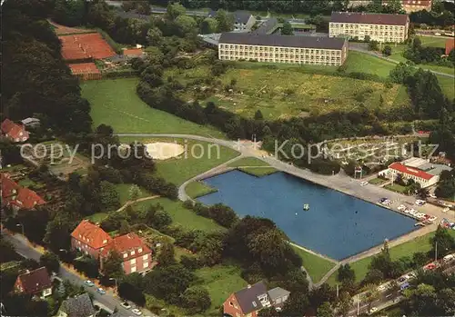 Itzehoe Planschbecken Berufsschule Tennisplatz Fliegeraufnahme Kat. Itzehoe