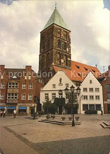 Rheine Marktplatz Kirche Kat. Rheine