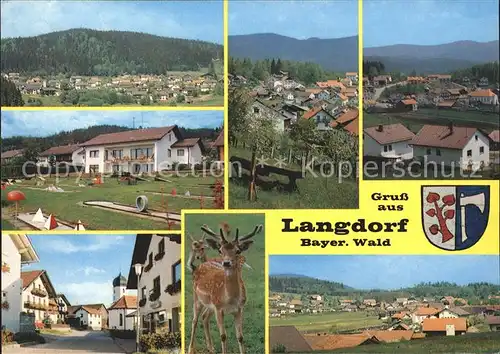 Langdorf Regen Panorama Minigolf Strassenpartien Ortsansichten Kat. Langdorf