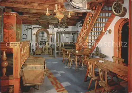Trebgast Cafe und Gaststaette Malergarten Trebgast Bauerndiele Treppenaufgang Kat. Trebgast