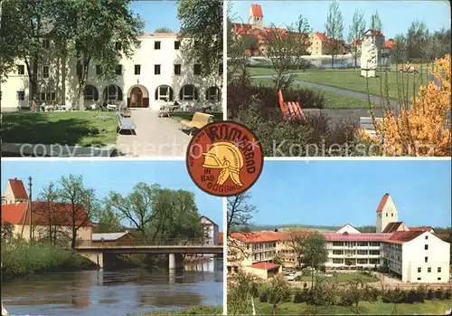 Bad Goegging Roemerbad Kurhaus Park Bruecke Kat. Neustadt a.d.Donau