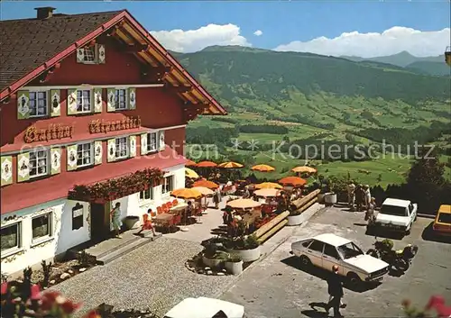 Sulzberg Vorarlberg Cafe Restaurant Alpenblick Terrasse Kat. Sulzberg