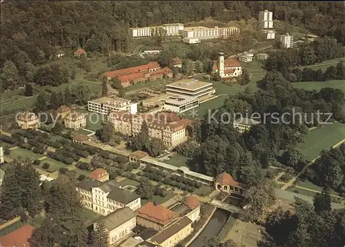 Bad Brueckenau Kurpark Kurhaus Kirche Hartwald Kurklinik Fliegeraufnahme Kat. Bad Brueckenau