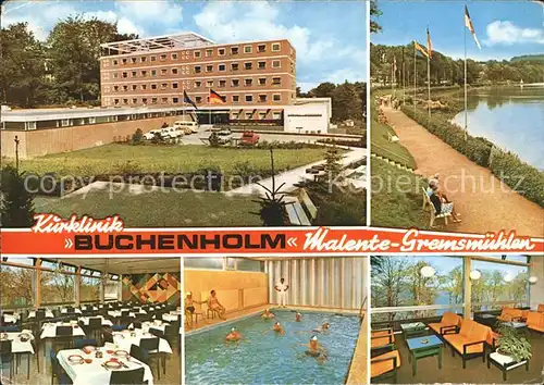 Malente Gremsmuehlen Kurklinik Buchenholm Speisesaal Hallenbad Promenade Kat. Malente