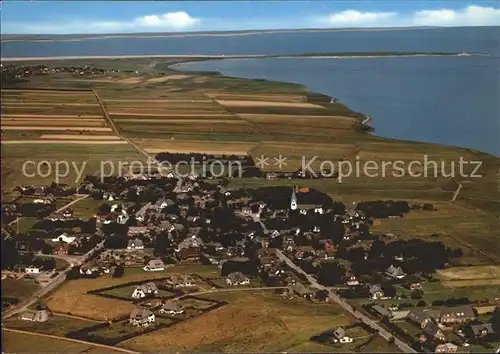 Nebel Amrum Nordseebad Fliegeraufnahme Kat. Nebel