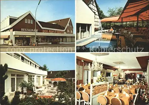 Stukenbrock Hotel Restaurant Terrasse Gastraum Wasserorgel Kat. Schloss Holte Stukenbrock