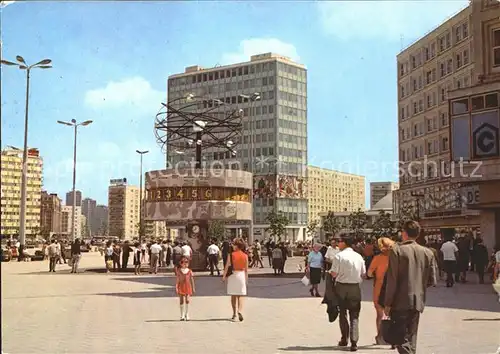 Berlin alexanderplatz mit Weltzeituhr Kat. Berlin